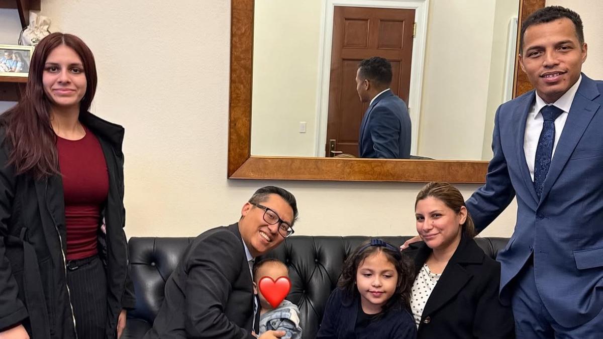 Fong with Dalilah and Family