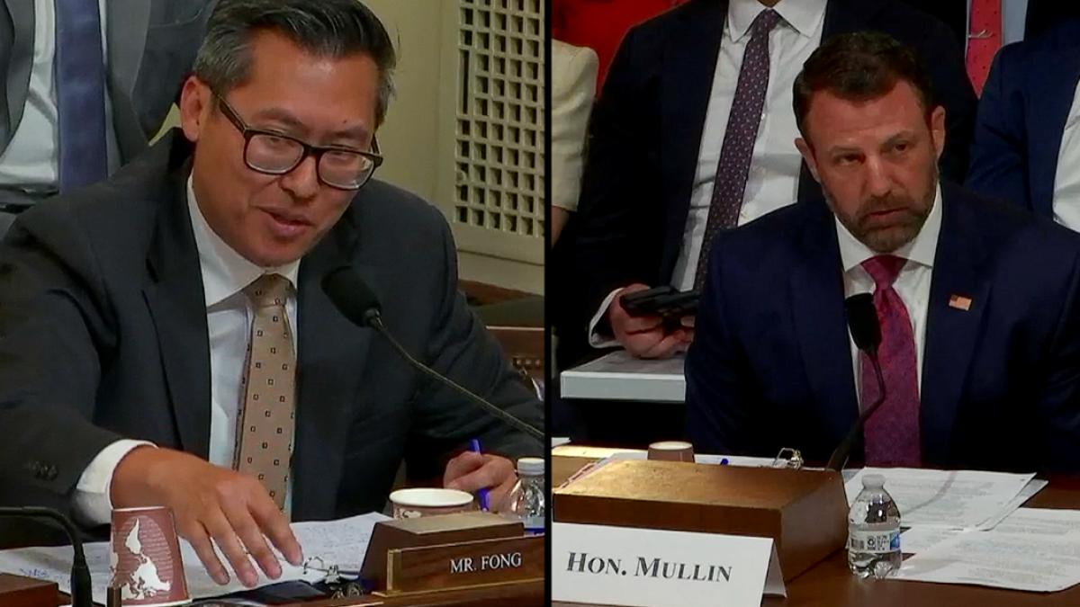 DHS Secretary with Vince Fong