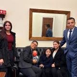 Fong with Dalilah and Family