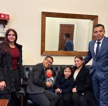 Fong with Dalilah and Family